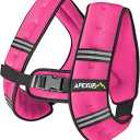 APEXUP Weighted Vest with 5lbs Weights and Reflective Stripe, Weight Vest Men Women for Workout, Strength Training, Running (Black)