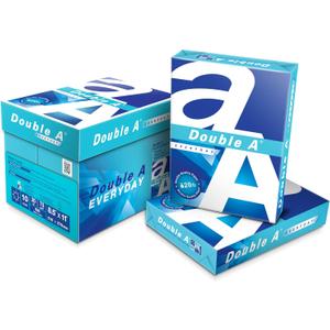Double A Everyday Copy & Multipurpose Paper, Letter Size 8.5" x 11", Bright White, Smooth Finish for Inkjet & Laser Printers, AcidFree, HighQuality Color & Black/White Printing