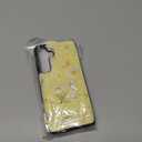 UEEBAI Wallet Case for Samsung Galaxy S25 Plus 5G with Card Holders, PU Leather Cover Kickstand RFID Blocking Double Magnetic Clasp Rilievo Flower Flip Case for Women Girls - Yellow Daisy