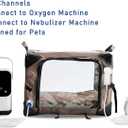 Pet Oxygen Cage for Cats and Dogs to Obtain Oxygen/ Nebulizing Care, Tube Kit and Mat Included (Small - 21x16x16 Inch)
