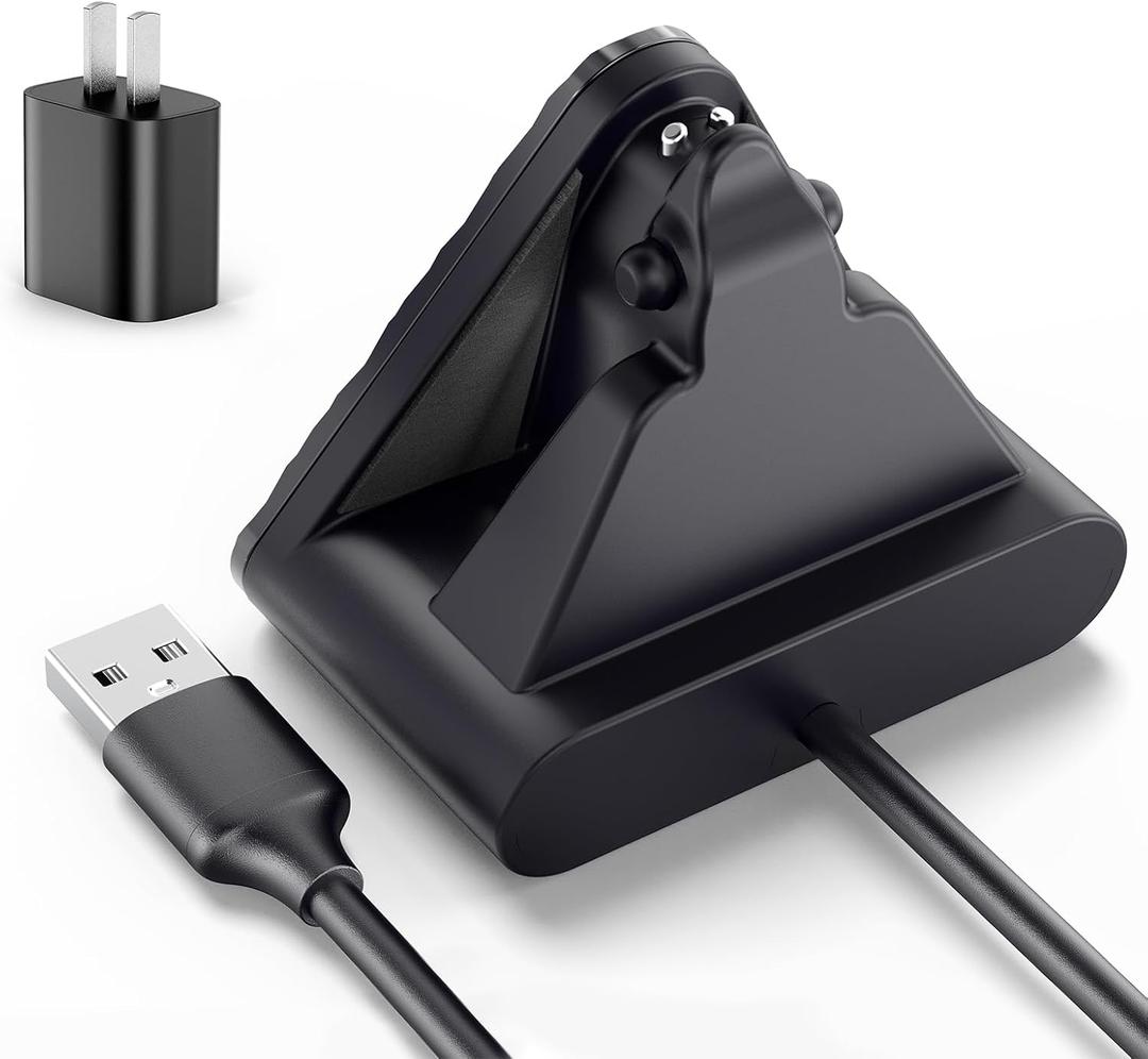 Charging Dock Compatible with Ray-Ban Meta Smart Glasses Wayfarer/Skyler,Potable Travel Charger with Adapter (Black)