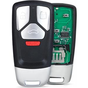 Yewong Smart Remote Key Keyless Entry Fob for Audi A4 A5 Q7 2017-up TT 2016-Up FCC ID: IYZ-AK01 4M0 959 754 AK/AQ/AF 433mhz 4Buttons