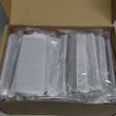 goldenwarm 25 Pack Black Finger Edge Pulls Drawer Finger Pulls Matte Black Kitchen Hardware Handles Bedroom Dresser Drawers, 3in Hole Center