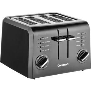 Cuisinart CPT-142BK 4-Slice Compact Plastic Toaster, Black