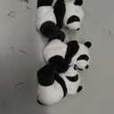 Foilswirl 24 Pcs Panda Party Favors 4 Inch Finger Panda Plush Clips Curtain Holder Stand Note Clip Stand Photo Holder Cute Panda-s Doll Finger Toy for Home Decoration Plant Pots Bonsai Craft