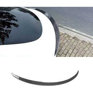 KHK Model Y Rear Spoiler Wings, OEM Style Rear Trunk Spoiler Lip Tail, ABS Material Rear Spoiler Exterior Accessories, Rear Trunk Lip Spoiler Fits for 2017-2024 Tesla Model Y (Carbon Fiber Pattern)