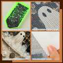 2 x Yeaqee Halloween Ghost Diamond Painting Kits for Adults and Beginners DIY 5D Full Round Drill Halloween Ghost Flower Diamond Art Kit, Painting Gem Art and Crafts Home Wall Decor, 12 x 16 Inch