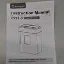 Bonsaii Paper Shredder, 8-Sheet Crosscut Home Office Shredder with 4.2 Gallon Bin, P-4 Security Level Document Shredder Shred Credit Card/Mail/Staple/Clip (C261-C Updated)