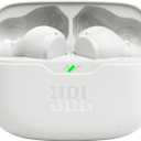 JBL Vibe Beam - True Wireless JBL Deep Bass Sound Earbuds, Bluetooth 5.2, Water & Dust Resistant, Hands-free call with VoiceAware, Up to 32 hours of battery life (White)