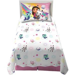 Franco DreamWorks Gabby's Dollhouse Kids Bedding Super Soft Sheet Set, 3 pcs, Twin
