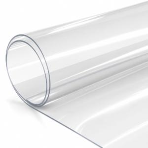 Beeveer 24 x 96 Inch Clear Flexible PVC Sheet Roll