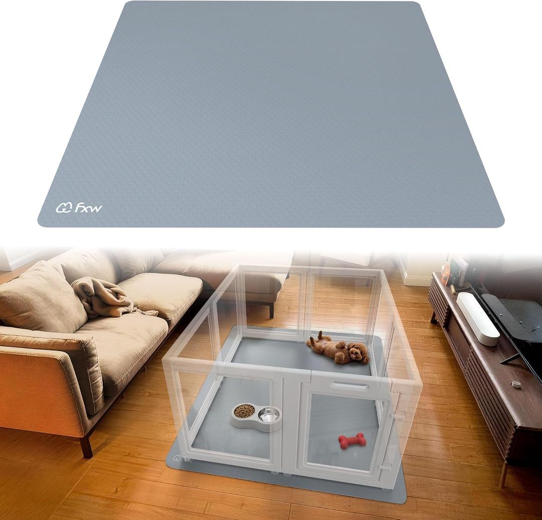 FXW Ultra Waterproof Pet Floor Protector Mat & Under Dog Crate Mat, Resistant & Easy to Clean, for FXW Rollick/Homeplus, 47''L x 47''W