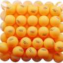 MAPOL 50- Pack Orange 3-Star Premium Ping Pong Balls Bulk,Advanced Training Table Tennis Ball