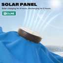 9FT Solar-Powered LED Patio Umbrella with Tilt Crank,Outdoor Market Umbrella with 32 Lights,Sunshade for Deck, Garden and Pool