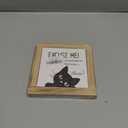 Funny Bathrooms Decor, Cats Lover Decoration for the Home, Novelty Humorous Bathroom Decor, Rustic Farmhouse Wooden Table Signs, Cat Mom Gift, Funny Cat Saying Sign 5.95.9 inches