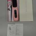 Go Brush Pro 2026, Portable Straightener Brushs for Travel, with LCD Temperature Display, Fast Heating Cordless Mini Hair Brushs (Pink)