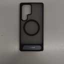 TORRAS Strong Magnetic & Seamless Stand for Samsung Galaxy S25 Ultra Case, Fit for MagSafe, Mil-Grade Drop Protection, Kickstand for Samsung Galaxy S25 Ultra Case, Translucent Back/Black Edge