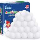 Luces 50 PCS Fake Snow Balls, Soft Snow Ball for Fight Indoor, Plush Winter Fight Balls for Outdoor Indoor Toss Game, Christmas Decorations Xmas DIY Accessories Snow Decor