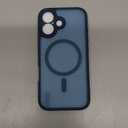 Cufelf Magnetic for iPhone 17 Case(Compatible with Magsafe) Full Camera Protection,2+Full Coverage Screen Protector,Translucent Matte,Military Drop Protection Phone Case,6.3", Blue