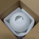 Seealle Touch Table Lamp for Nightstand - Small Bedside Lamp for Bedroom Living Room Night Stands, Desk Lamp with White Glass Shade for Small Spaces, 3 Way Dimmable, LED Bulbs, Gifts (Non-USB)