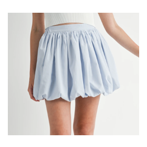  Bubble Skirt Cute Clothes Balloon Elastic Waist Ruffled Cute Mini Skirts Size S