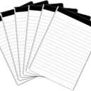 6 Pcs Perforated Note Pads College Ruled - 4" x 6" Inch Writing Notepad for Daily Planning - Perforated Small Notepads with 31 Sheets per Pad - Ruled Papers