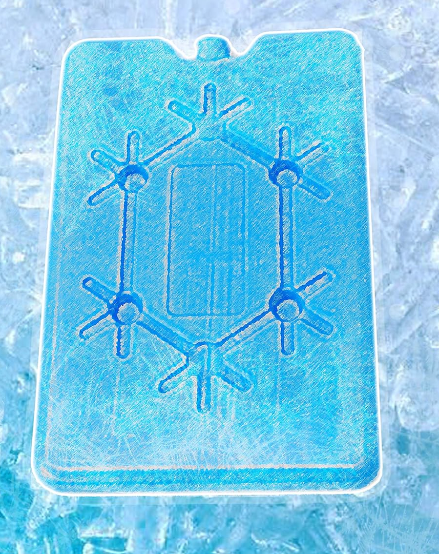 Lunch Box Ice Packs - Refreezable & Reusable - Perfect for The Beach, Camping Trips, and Sports Events 