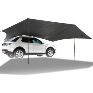 GEERTOP Large Car Side Awning Tarp 19 x11 ft Waterproof Vehicle Sun Shade Cnaopy Shelter for SUV, MPV, Van, Campers