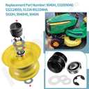 9040H Front Wheel Bushing to Bearing Conversion Kit Compatible with Craftsman, Poulan, Husqvarna, Jonsered, Murray Lawn Mower Fits 532009040, 532124959, 91334, 491334MA, 5920H, 9040HR, 9040N