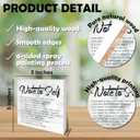 Note to Self Wooden Block Sign - 5" Motivational Wooden Plaque Tabletop Decor - Rustic Farmhouse Wood Sign Positive Gifts For Friends Family Coworker -Home Room Office Desk Decor Favors & Supplies-B04