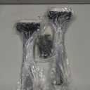 6 Pack - 10 inch Black Hidden L Shelf Bracket (1/5 Inch Thicked) Iron Floating Shelf Brackets Rustic Industrial Metal Brackets for Shelf Support