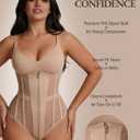 Mesh Corset Waist Trainer for Women Shapewear for Women Tummy Control Compression Bodysuit Waist Cincher (M)