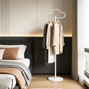 Coat Rack Freestanding Clothes Rack with Hooks & Marble Base, Heavy Duty Coat Hanger Stable Coat Stand for Entryway Bedroom, Hanging Garment Rack Hall Tree for Clothing Tie Hat Bag Purse (White Cloud)