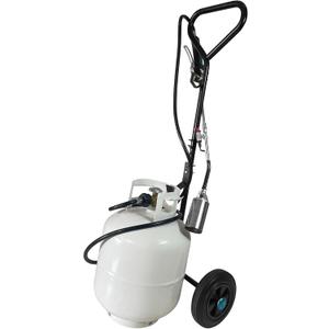 GasBRUH Portable Propane Tank Dolly with Wheels, Propane Tank Cart for Weed Torch, Fire Pit, Heater,BBQ, Cart for 20lb, Gas Trolley for Weed Burner (Torch and Cylinder Not Included)