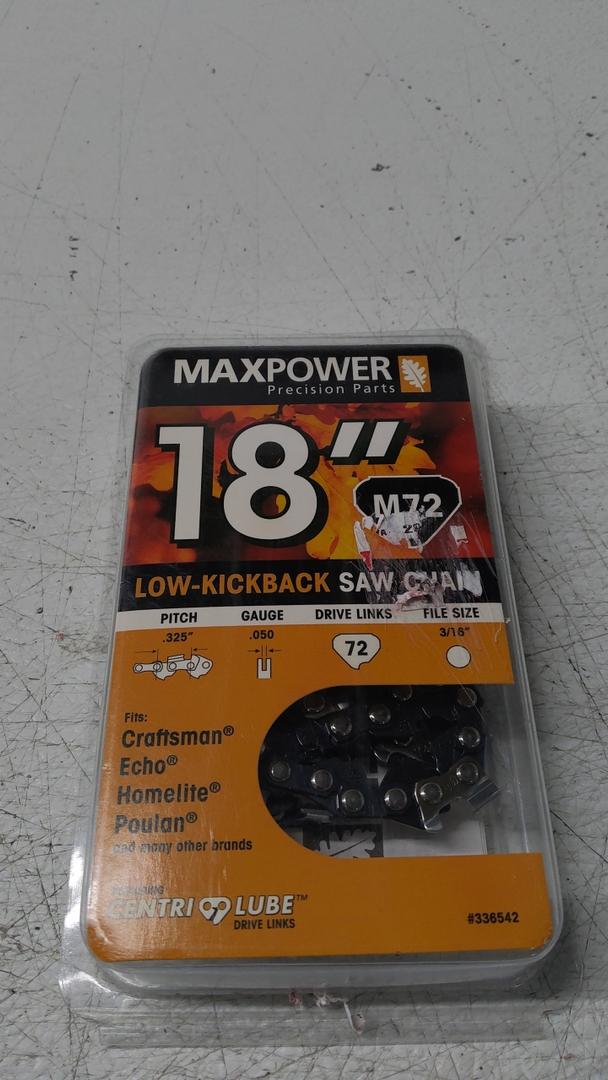 MAXPOWER 18" M72 Low-Kickback Saw Chain