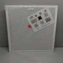 2'x2' White Plastic Perforated Tile with 3/8" Holes (2-Pack)