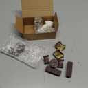 Skylety 12 Pieces Garden Furniture Ornaments Miniature Table and Chairs Set Village Micro Resin Bench Chair for Dollhouse Accessories Home Micro Landscape (Cute Style)