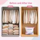 3 PACK No-Pump Vacuum Storage Bags, Cube Compression Life Space Saving Storage Bags, No-Pump 3D Large Vacuum Storage Compression Bag for Clothes and Bedding (27.6" × 19.7" × 12.5")