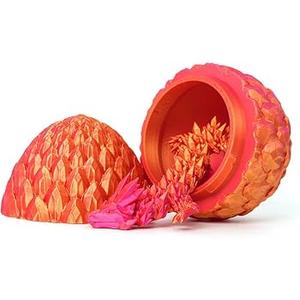 3D Printed Dragon in Egg Dragon Figurine Decor for Living Room Shelf Cabinet red Gold | Home & Garden | Home D?©cor | Figurines