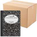 Blue Summit Supplies 48 Pack Composition Notebooks Bulk, Wide Ruled, Black