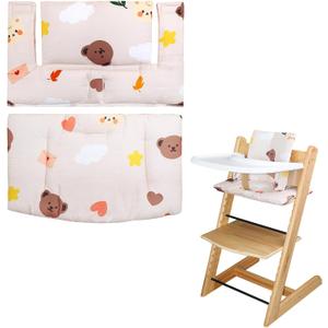 for Tripp Trapp High Chair Cushion, Soft and Comfortable for Tripp Trapp High Chair Cushion, for Tripp Trapp Cushion Set Makes It Safer and More Comfortable for Baby to Sit On (Cloud Bear)