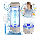 2026 Upgrade Hydrogen Water Bottle, Hydrogen Water Generator with Advanced SPE PEM Technology, 420ml(14OZ) Hydro Water Machine, Portable Water Ionizer for Office, Travel, Fitness & Everyday Hydration