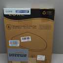 LUXE TS1008E Elongated Comfort Fit Toilet Seat with Slow Close, Quick Release Hinges, and Non-Slip Bumpers (White)