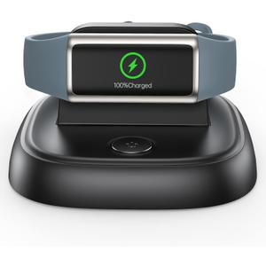 LVFAN for Fitbit Charge 6/Charge 5/Luxe Charger, Charging Cable Replacement Accessories with Reset Button, Smart Watch Fast Charging Station, Magnetic Charger Stand Dock for Fitbit Charge 6/5&Luxe