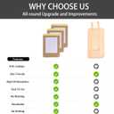 20 Pack Disposable Castor Oil Pack Wrap for Stomach, 8 x 6 inches Castor Oil Patch Organic Cotton, Self-Adhesive, Anti Leakage, No Wash Portable Pad Kits for Men Women for Home Travel