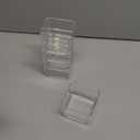 STORi SimpleSort 5-Piece Stackable Clear Drawer Organizer Set | 3" x 3" x 2" Square Trays | Small Makeup Vanity Storage Bins and Office Desk Drawer Dividers | Made in USA