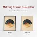 Boho Landscape Canvas Wall Art Abstract Terracotta Sunset Hill Desert Painting Picture Wall Decor Minimalist Geometric Sun Poster Prints Artwork for Living Room Bedroom Home Decoration 12x16in