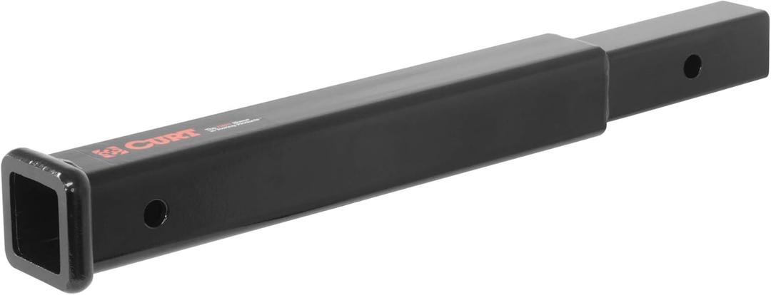 CURT 45796 18-Inch Long Trailer Hitch Extension for 2-Inch Receiver, 3,500 lbs