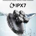 Electric Razor for Men, 5-in-1 Multi-Function Electric Shavers for Men, IPX7 Waterproof Bald Head Shaver with LED Display, Rechargeable Beard Trimmer Body Hair Trimmer, Ideal Gifts for Husband