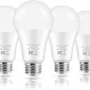 LED Light Bulbs, 100 Watt Equivalent A19, 13W 5000K Daylight White 1500 Lumens Non-Dimmable Bright E26 Edison Medium Screw Bulbs for Home Bedroom Kitchen Living Room Office Lamp, 4-Pack